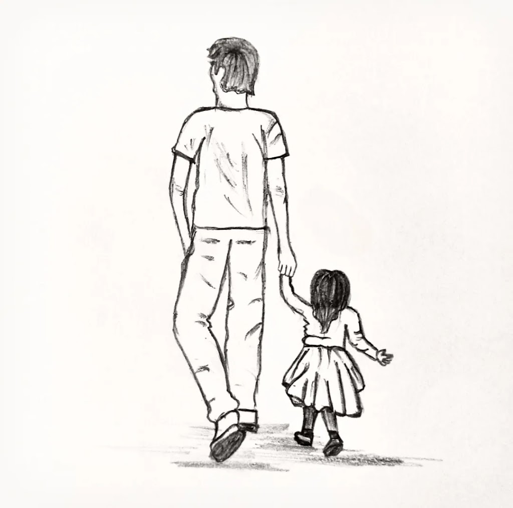 Father and Daughter Watercolor Clipart Graphic by Cat Lady · Creative  Fabrica-saigonsouth.com.vn
