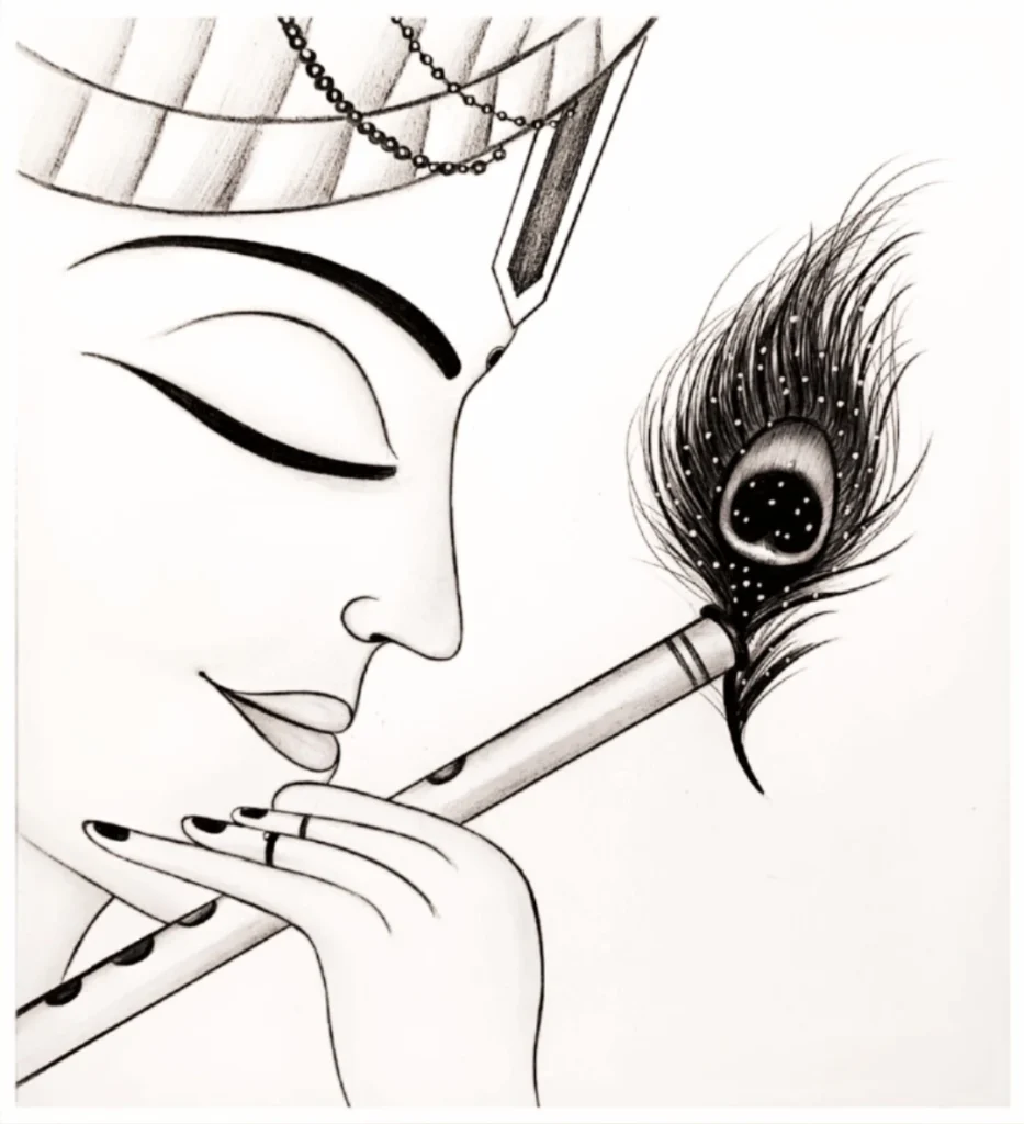 Shri Krishna Drawing by Dr Nitin Chaudhari - Fine Art America-kimdongho.edu.vn